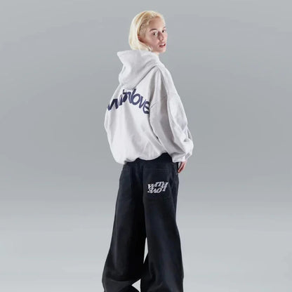Relaxed streetwear hoodie pullover for women | Nova -6
