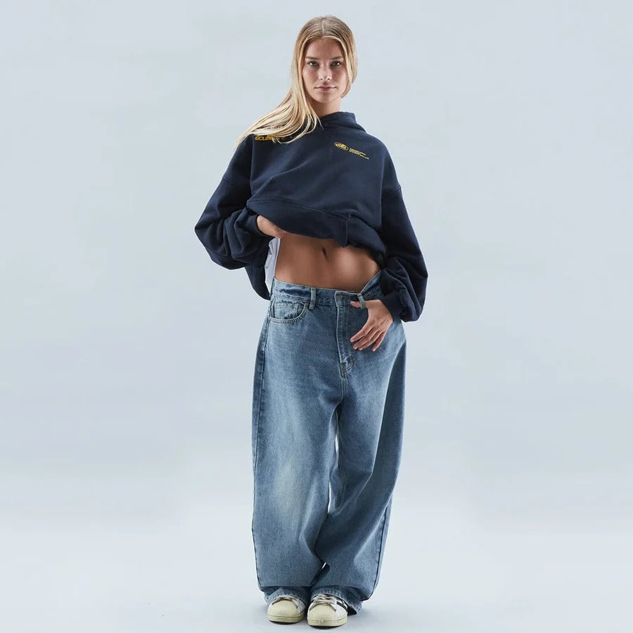 Relaxed streetwear hoodie pullover for women | Nova -4