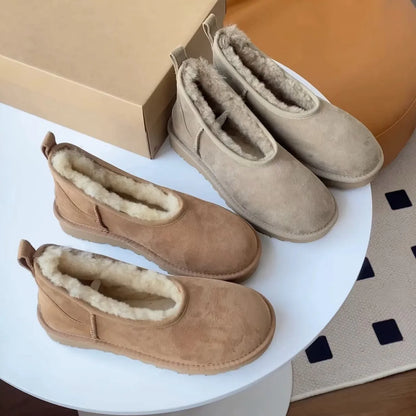 Elegant cozy winter loafers for women | Norelle -2