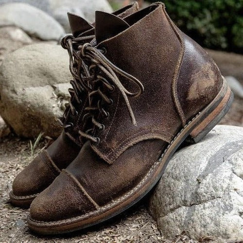 Retro ankle utility adjustable straps boots for men | Nolan -3