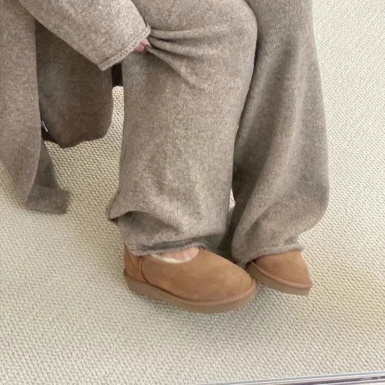 Elegant cozy winter loafers for women | Norelle -5