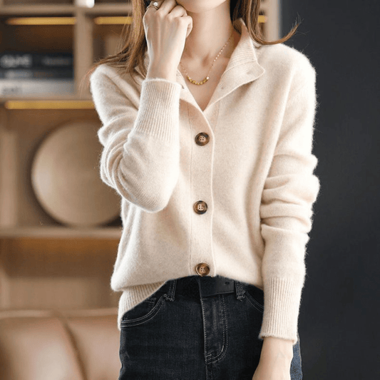 Elegant button-up cardigan for women | Elise -1