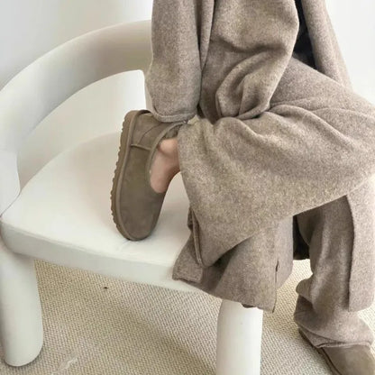 Elegant cozy winter loafers for women | Norelle -3