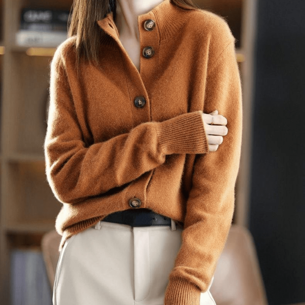 Elegant button-up cardigan for women | Elise -5