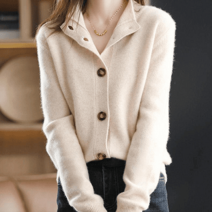 Elegant button-up cardigan for women | Elise -9