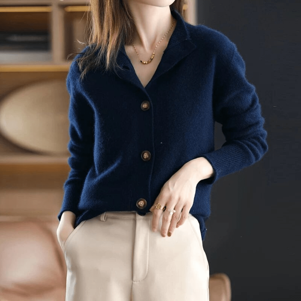 Elegant button-up cardigan for women | Elise -7