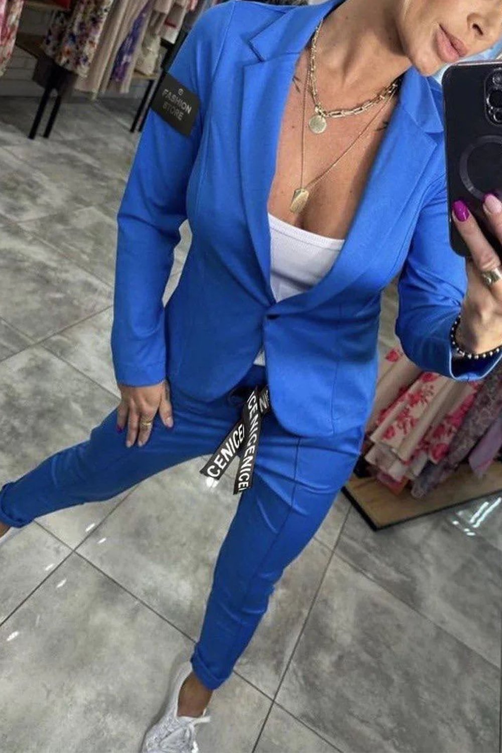 Chic relaxed two-piece jacket pants set for women | Fenna -10