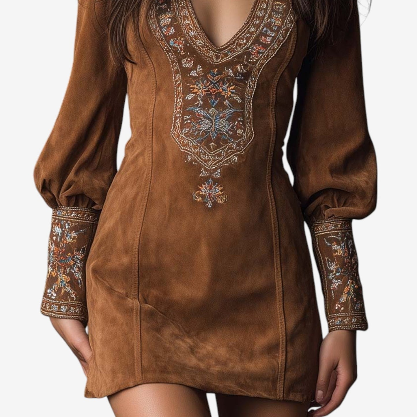 Embroidered elegant dress for women | Lirielle -2