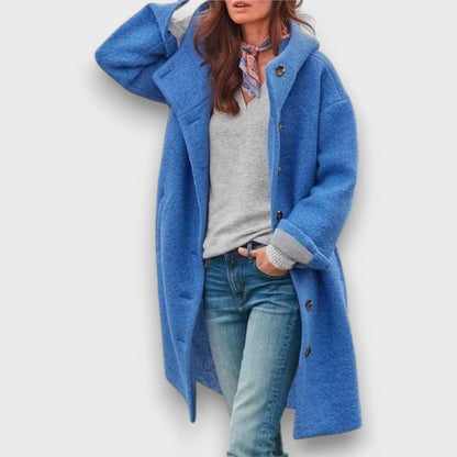 Length button coat for women | Relaxed Mid -3