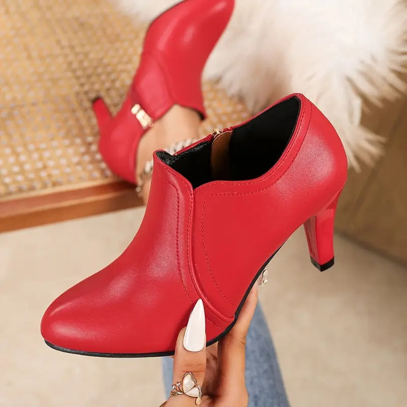 Heeled ankle comfortable boots for women | Maelis -6