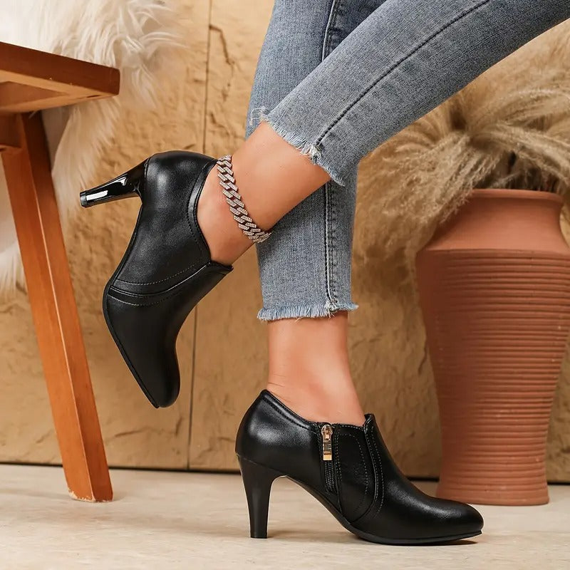 Heeled ankle comfortable boots for women | Maelis -2