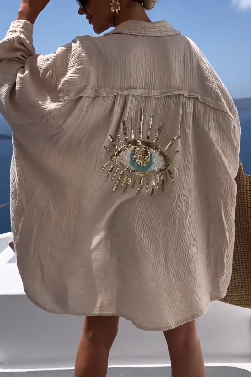 Smart oversized shirt for women | Kalina -4