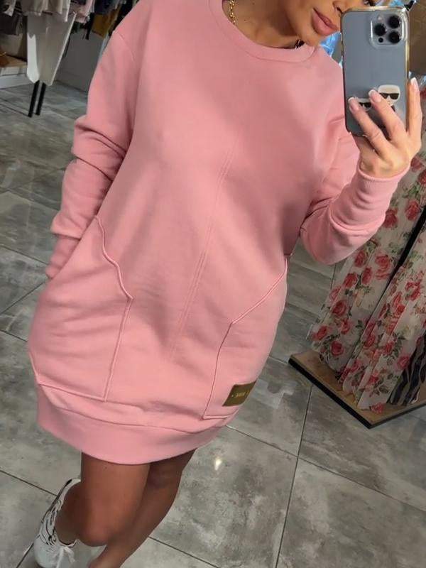 Sweatshirt long-sleeve dress for women | Danica -2