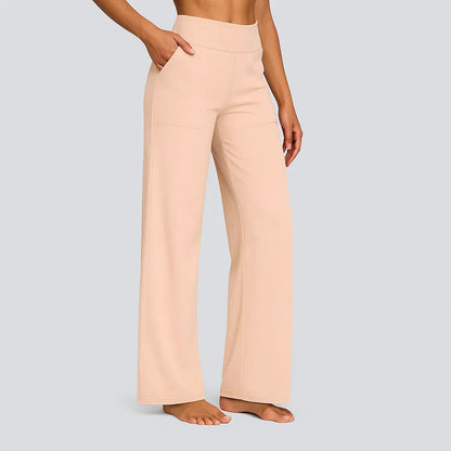 Stretch elegant trousers for women | High waist Comfort -14
