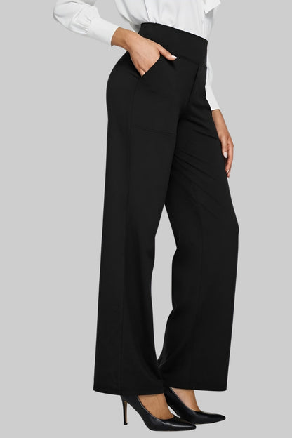 Stretch elegant trousers for women | High waist Comfort -10