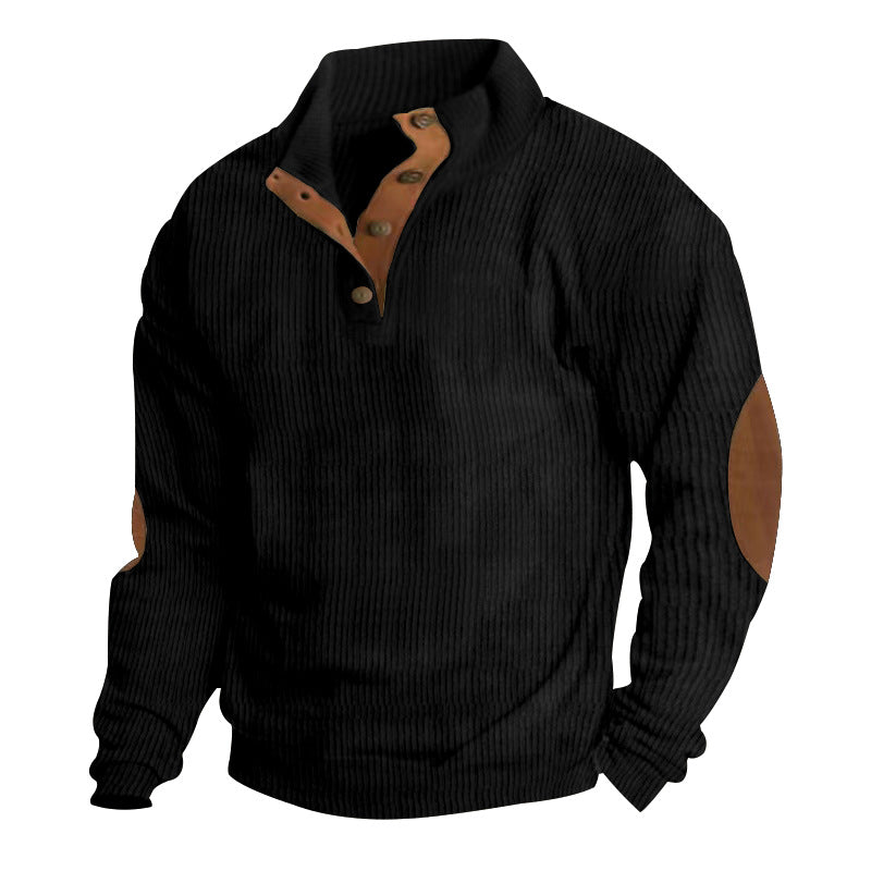 Sport trendy high collar sweater for men | Carl -4