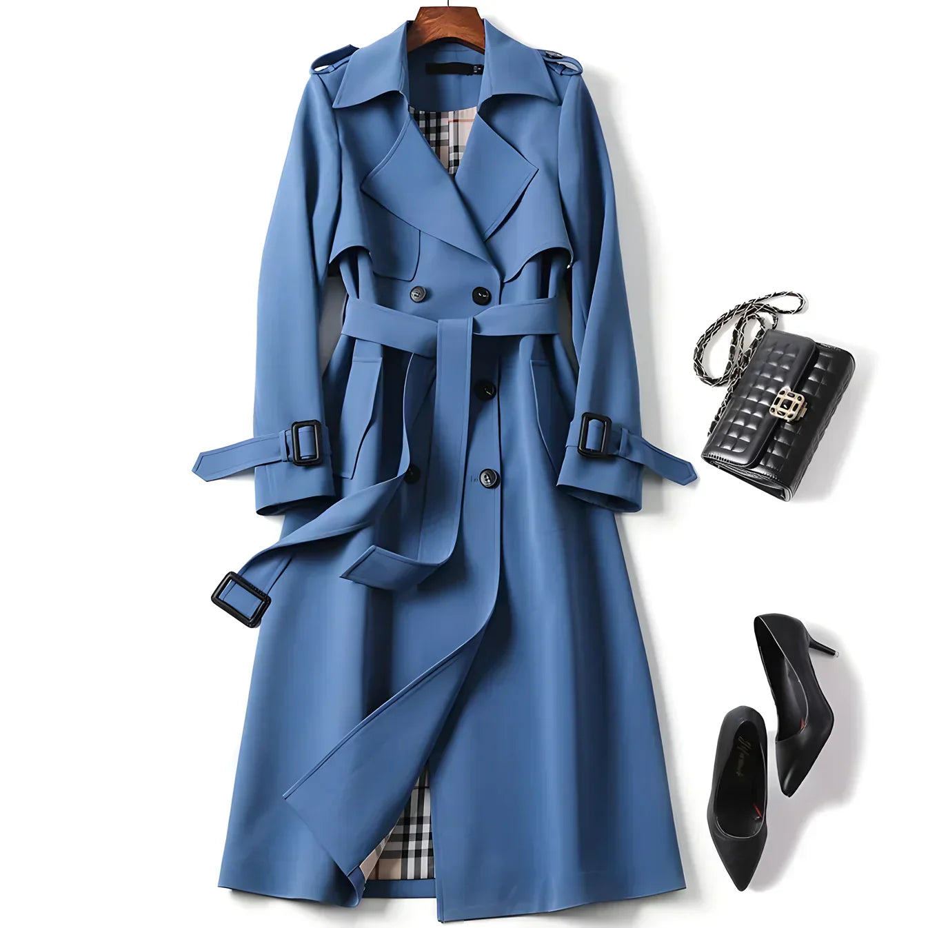Trench elegant coat for women -8