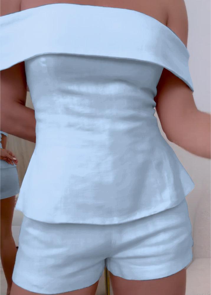 Women’s cropped button two-piece suit suit for women | Marlowe -14