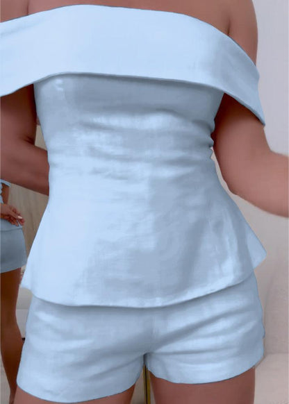 Women’s cropped button two-piece suit suit for women | Marlowe -14