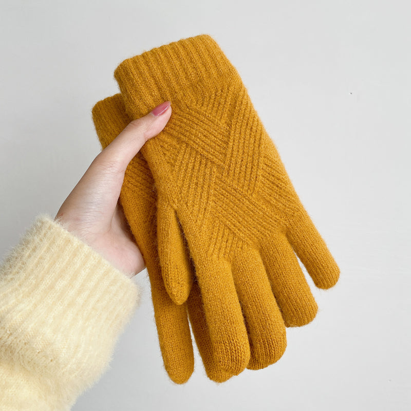 Winter textured gloves for women | Ruby -2