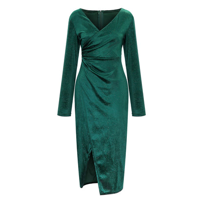 Wrap sequins dress for women | Selena -1