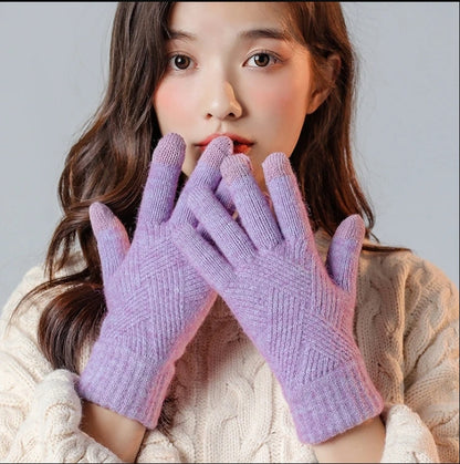 Winter textured gloves for women | Ruby -9