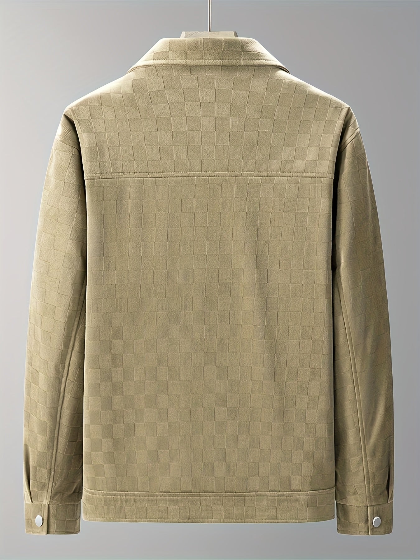 Mavrick checkered suede jacket for men -8