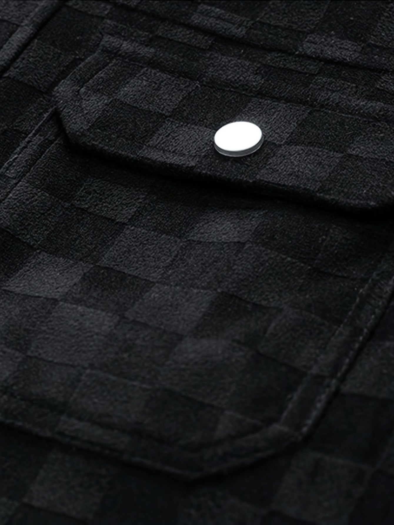 Mavrick checkered suede jacket for men -5