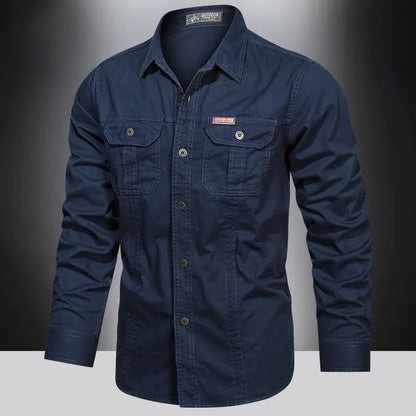 Cargo cotton shirt for men | Valor -1