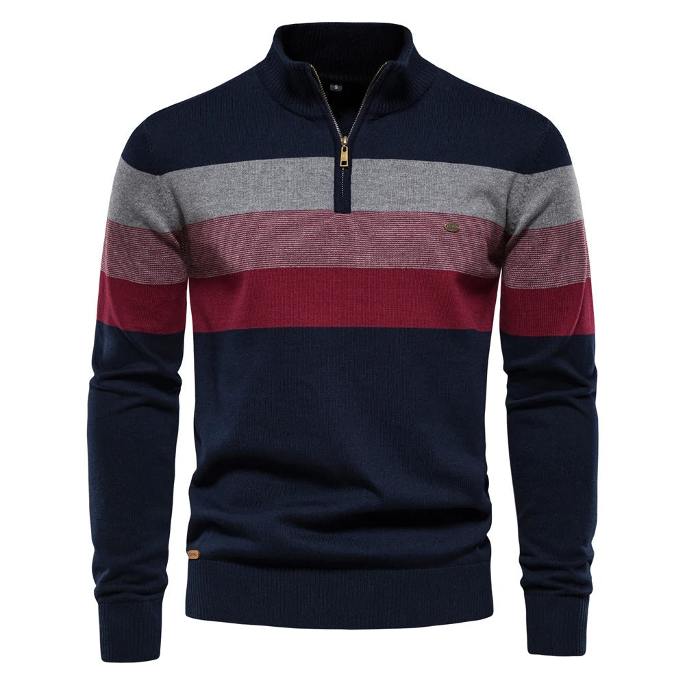 Soft demi-zip sweater for men | Louis -3