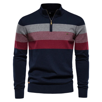 Soft demi-zip sweater for men | Louis -3