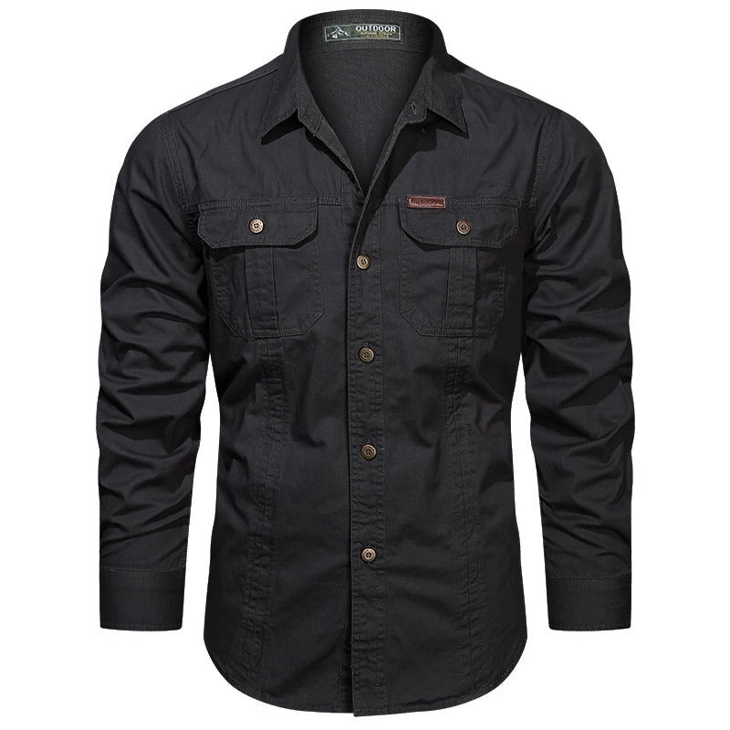 Cargo cotton shirt for men | Valor -8