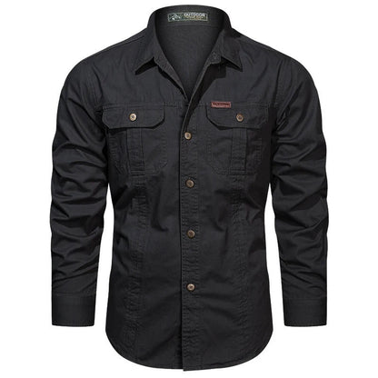 Cargo cotton shirt for men | Valor -8