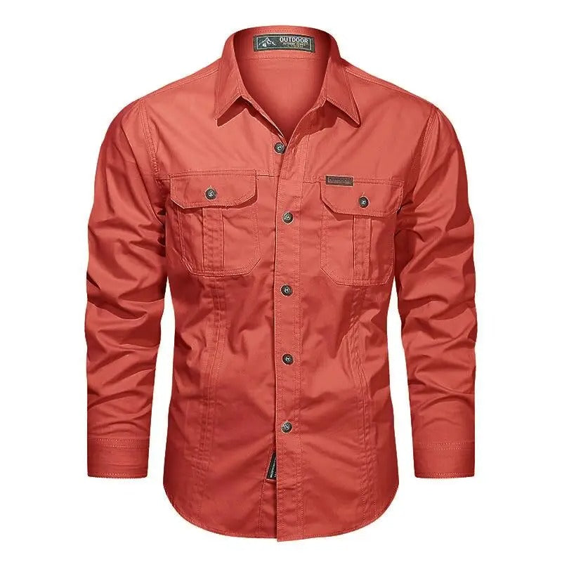 Cargo cotton shirt for men | Valor -7