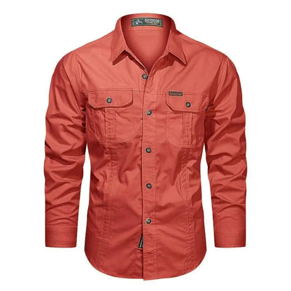 Cargo cotton shirt for men | Valor -7