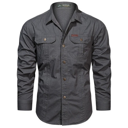 Cargo cotton shirt for men | Valor -6