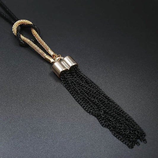 Pendant fringe necklace for women | Aria -1