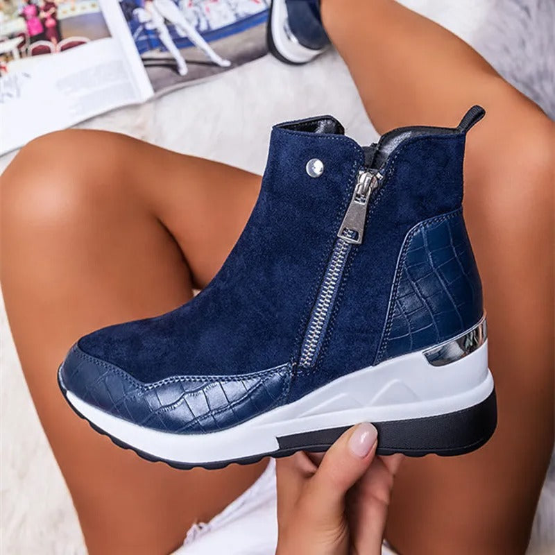 Modern wedge heel sneakers for women | Zoe -4