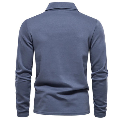 Classic long-sleeve polo for men | Julien -5