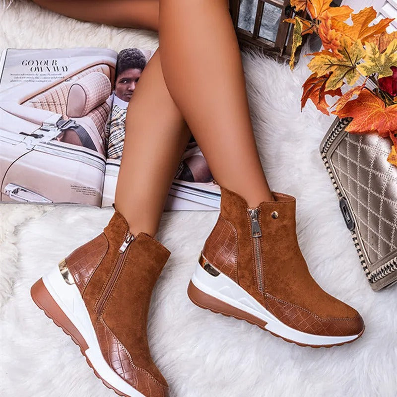 Modern wedge heel sneakers for women | Zoe -3