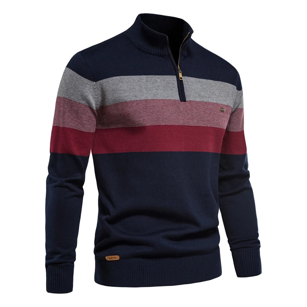 Soft demi-zip sweater for men | Louis -5