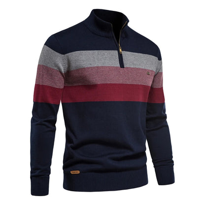 Soft demi-zip sweater for men | Louis -5