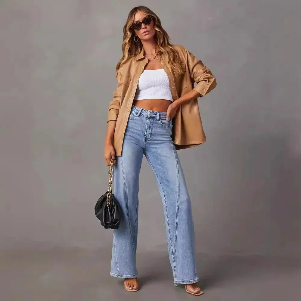 Flared elegant jeans for women | Celine -6