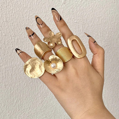 Rings adjustable geometric accessories for women | Priya -3