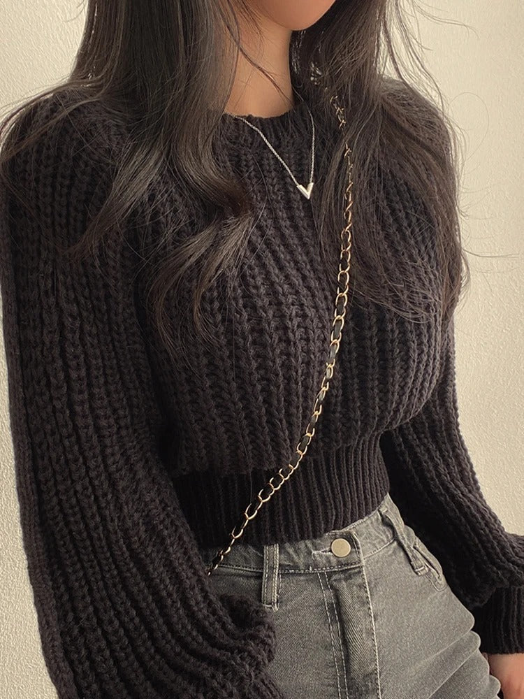 Lantern chic sweater for women | Ezia -6