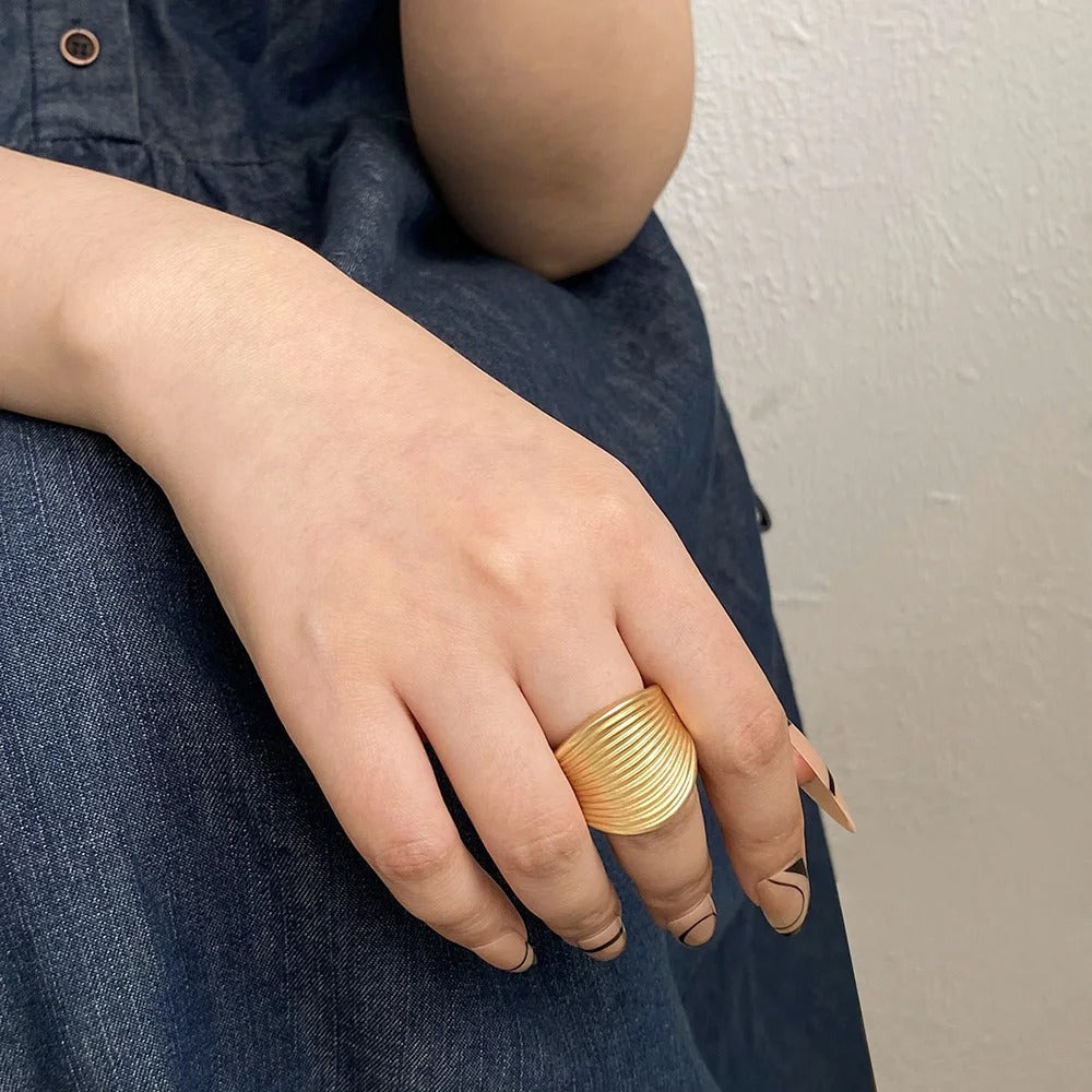Rings adjustable geometric accessories for women | Priya -4