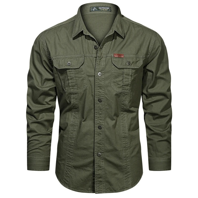 Cargo cotton shirt for men | Valor -9