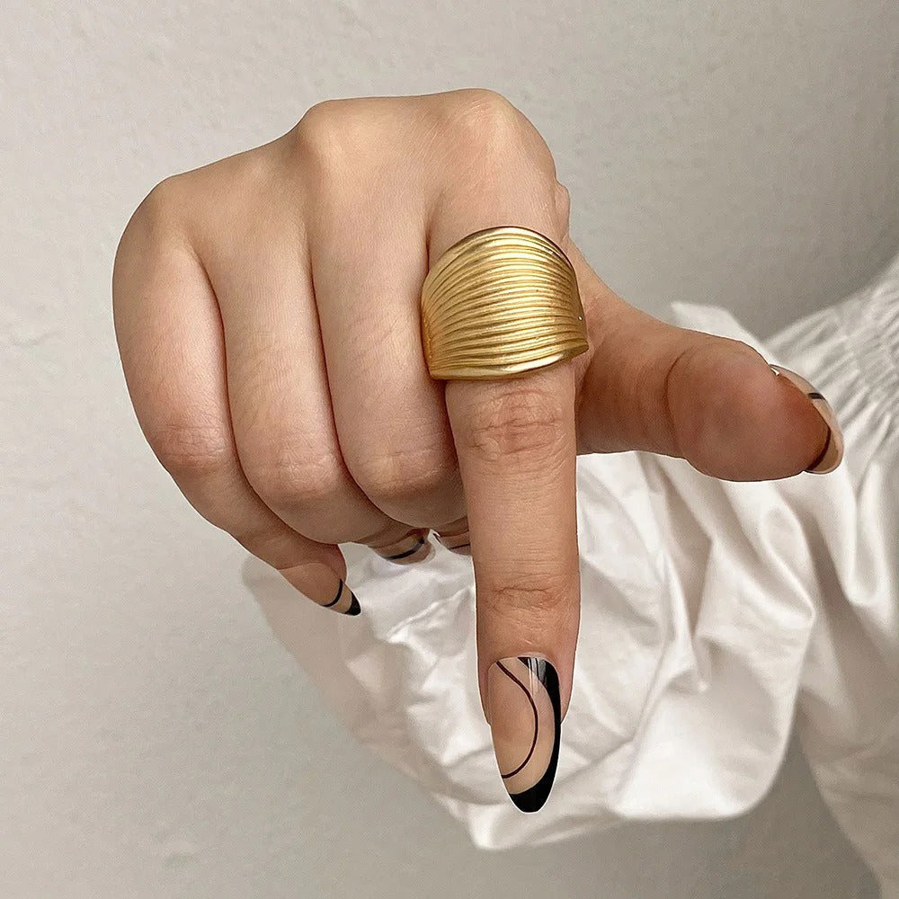 Rings adjustable geometric accessories for women | Priya -12