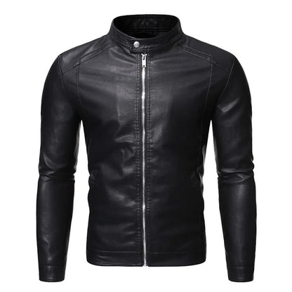 Elegant high collar jacket for men | Structured style -2