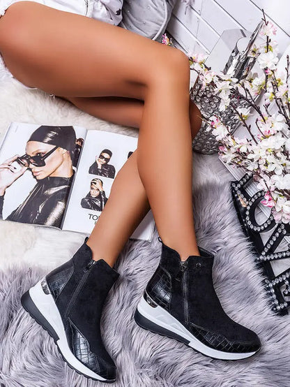 Modern wedge heel sneakers for women | Zoe -2